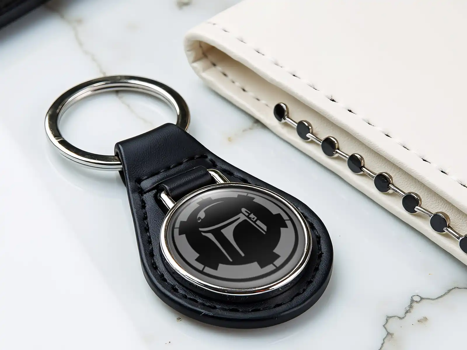 Luxury Keychain High-Quality Leather S Racing Style